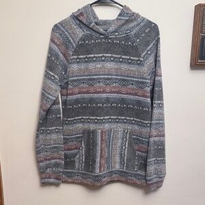 Brooklyn Cloth Gray Patterned Hoodie